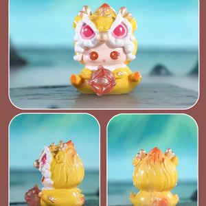 East Sea Bead Auspicious Beast Dragon Baby Bean Comes into the World Series PVC Mystery Box Figure Dolls 8pcs A Set For Use 15 Years Old Or Above