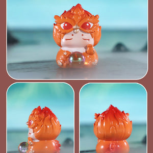 East Sea Bead Auspicious Beast Dragon Baby Bean Comes into the World Series PVC Mystery Box Figure Dolls 8pcs A Set For Use 15 Years Old Or Above