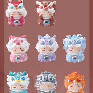 East Sea Bead Auspicious Beast Dragon Baby Bean Comes into the World Series PVC Mystery Box Figure Dolls 8pcs A Set For Use 15 Years Old Or Above