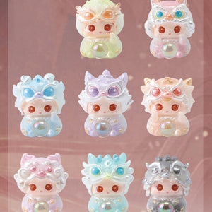 East Sea Bead Auspicious Beast Dragon Baby Bean Comes into the World Series PVC Mystery Box Figure Dolls 8pcs A Set For Use 15 Years Old Or Above