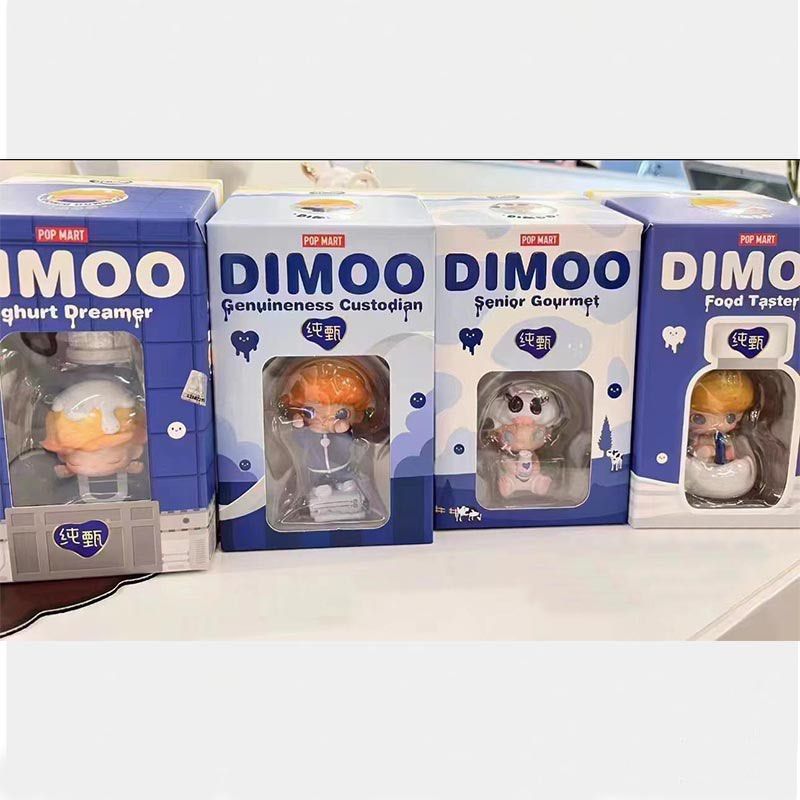 Dimoo Yogurt Seires Mystery PVC Doll Box A SET 4PCS For Use 15 Years Old Or Above